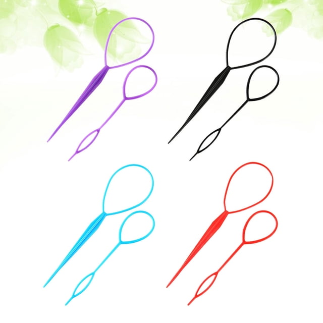 BESTYASH 20Pares Herramienta Para Trenzar Plástico Colores Surtidos Peinados Y Rápidos