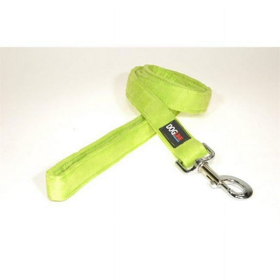 Dogline M8043-5 4 ft. L x 1 W in. Comfort Microfiber Dog Leash, Green