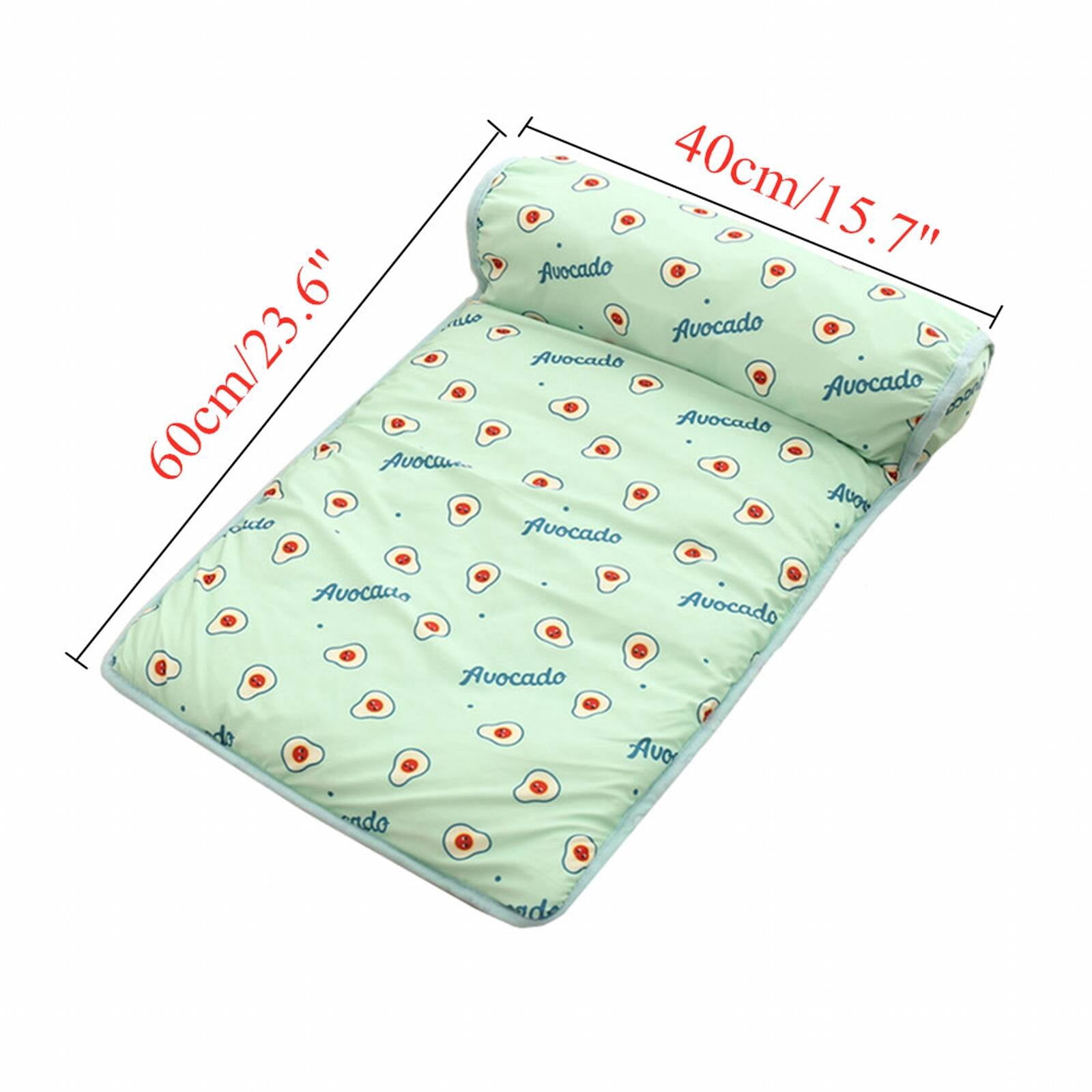 BESTSKY Washable Dog Bed,Durable & Waterproof, Easy to Clean Dog Mat,Lightweight & Comfortable, Thoughtful Experience Cat Beds for Indoor Cats,Green,60*40CM