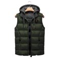 thumbnail image 3 of Chaleco con capucha para hombre, chalecos informales de invierno para hombre, ropa de abrigo, chaqueta con capucha cálida, chaleco para hombre, chaquetas reversibles sin mangas, Parkas, chalecos para, 3 of 5