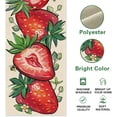 thumbnail image 2 of Spring Summer Strawberry Table Runner, Red Fruit Bee Kitchen Dining Table Decoration, Seasonal Burlap Indoor Outdoor Home Decor Party Supply 13.8 x 90 Inches, 2 of 5