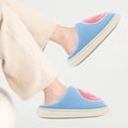 thumbnail image 5 of Smile Face Slippers for Women and Men Retro Comfy PU Leather Slip-On House Shoes with Memory Foam Warm Soft Flat Slides for Indoor & Outdoor, 5 of 5