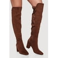 thumbnail image 2 of Women's Over The Knee Almond Toe Block Heel Boots, 2 of 3