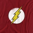 thumbnail image 2 of DC Flash Rough Flash Logo Women's T Shirt, Cardinal, X-Large, 2 of 6
