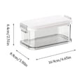 thumbnail image 3 of EDHITNR Rectangular Plastic Food Storage Containers Clear Airtight Kitchen Canisters for Snacks Dried Goods Grains, BPA Free Stackable Food Savers with Lids for Pantry Organization, 3 of 7