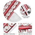 thumbnail image 5 of FMSHPON Christmas Santa Claus Berry Snowflakes Xmas Christmas Tree Skirt Stand Mat for Holiday Party Decoration Indoor Outdoor 48 inches, 5 of 6