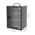 thumbnail image 3 of 24 Slots Combination Lock Cell Phones Locker, Free Standing / Wall Mounted Cell Phones Storage Cabinet with 1 Set Label Paper, 3 of 24