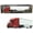 Red & White, variant on 1/64 White 2018 Freightliner Cascadia Sleeper & Utility Trailer W/ Skirts, DCP By First Gear 60-0744