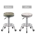 thumbnail image 5 of Fotbe Cat Bear Rabbit Stool Covers Round,Waterproof Round Bar Stool Covers Bar Chair Covers Washable Stool Cushion Slipcover for 12-14 Inch Chair-, 5 of 7