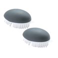 thumbnail image 1 of Oleegame 2PC Cleaning Brush Prep Solutions Fruit & Veggie Cleaning Green Brush Gray, 1 of 7