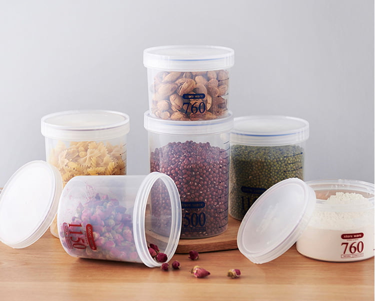 Air-Tight Storage Containers- Pantry Durable Seal Pot - Cereal Storage  Containers - BPA Free - Clear Containers 3 Pcs(760ml, 1150ml, 1500ml)