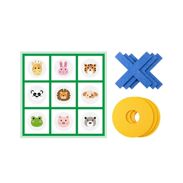 Juego de Ajedrez Tic TAC Toe Hugo Ajedrez XO Clásico Juguete para Entretenimiento en Interiores y Exteriores