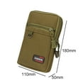 thumbnail image 3 of fankhu 7 Inch Men Phone Pouch Portable Phone Pouch Belt Waist Bag Nylon Wear-resistant Lightweight for Outdoor Camping Hunting, 3 of 6
