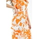 thumbnail image 4 of Vestido de Lino Tipo Cargo Roman Fashion 14120 Naranja, 4 of 5