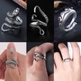 thumbnail image 2 of Conjunto De Anillos Punk Vintage Paquete De Anillos Abiertos De Animales Anillos Apilables Góticos De Aleación De Aluminio Para Mujeres, Hombres Y Niñas Speravity AP006524-01, 2 of 6
