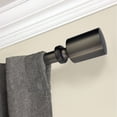 thumbnail image 4 of Better Homes & Gardens 1" Adjustable Single Curtain Rod, 42"-120", Gunmetal Flare, 4 of 8