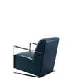 thumbnail image 4 of Pasargad Home Luxe Faux Leather Armchair Teal, 4 of 5