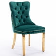 thumbnail image 5 of Velvet Upholstered Chairs | Suitable for Casual Meals | Golden Plating and Foam Filling | Solves Unstable Seating, 5 of 7
