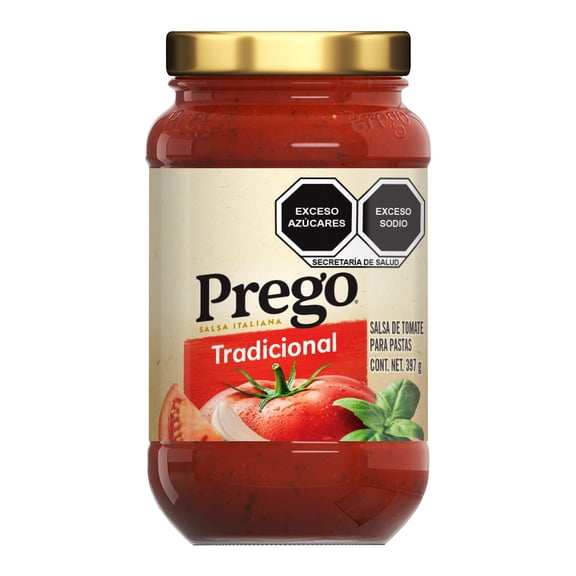 Salsa de tomate Campbell's Prego estilo italiana para pastas tradicional 397 g