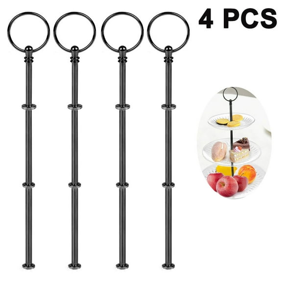 4 Sets 3 Tier Cake Stand Hardware,Tiered Tray Hardware 3 Tier Cake Stand Fittings Hardware Dessert Serving Tray Stand Handle Hardware Fittings For Cake Stands