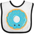 thumbnail image 3 of Inktastic Blue Donut Boys or Girls Baby Bib, 3 of 4