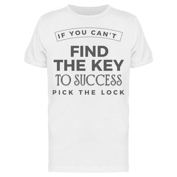 Find The Key To Success T-Shirt Men -Image by Shutterstock Men T-Shirt, Male Medium