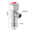 thumbnail image 7 of kowaku Angle s Quarter Turn No Lead Lavatory s Antirust Pipe Fittings Connector for Toilet Supply Basin Faucet Bathroom Sink red, 7 of 7