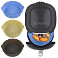 thumbnail image 5 of Visland Reusable Silicone Air Fryer Liners, Food Safe, 1-3.5 qt, 6.5'' Top Diameter, 5 of 5