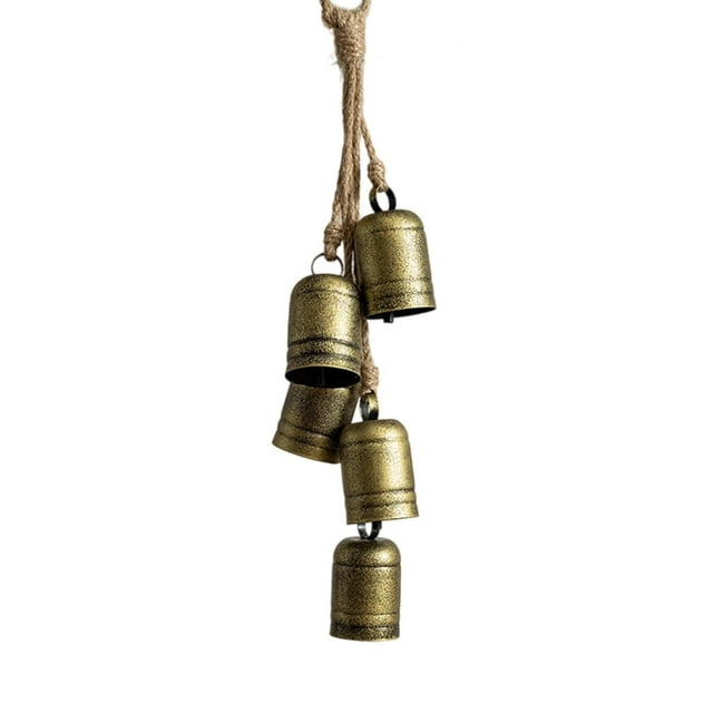 Adorno de campana navideña colgante vintage retro para decoración navideña, decoración navideña para el hogar, centros comerciales, jardines, ventanas Estilo C