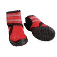 thumbnail image 3 of Zapatos para mascotas Botas antideslizantes ajustables para perros al aire libre para perros pequeños, medianos y grandes (rojo 6 cm 2,4 pulgadas), 3 of 5