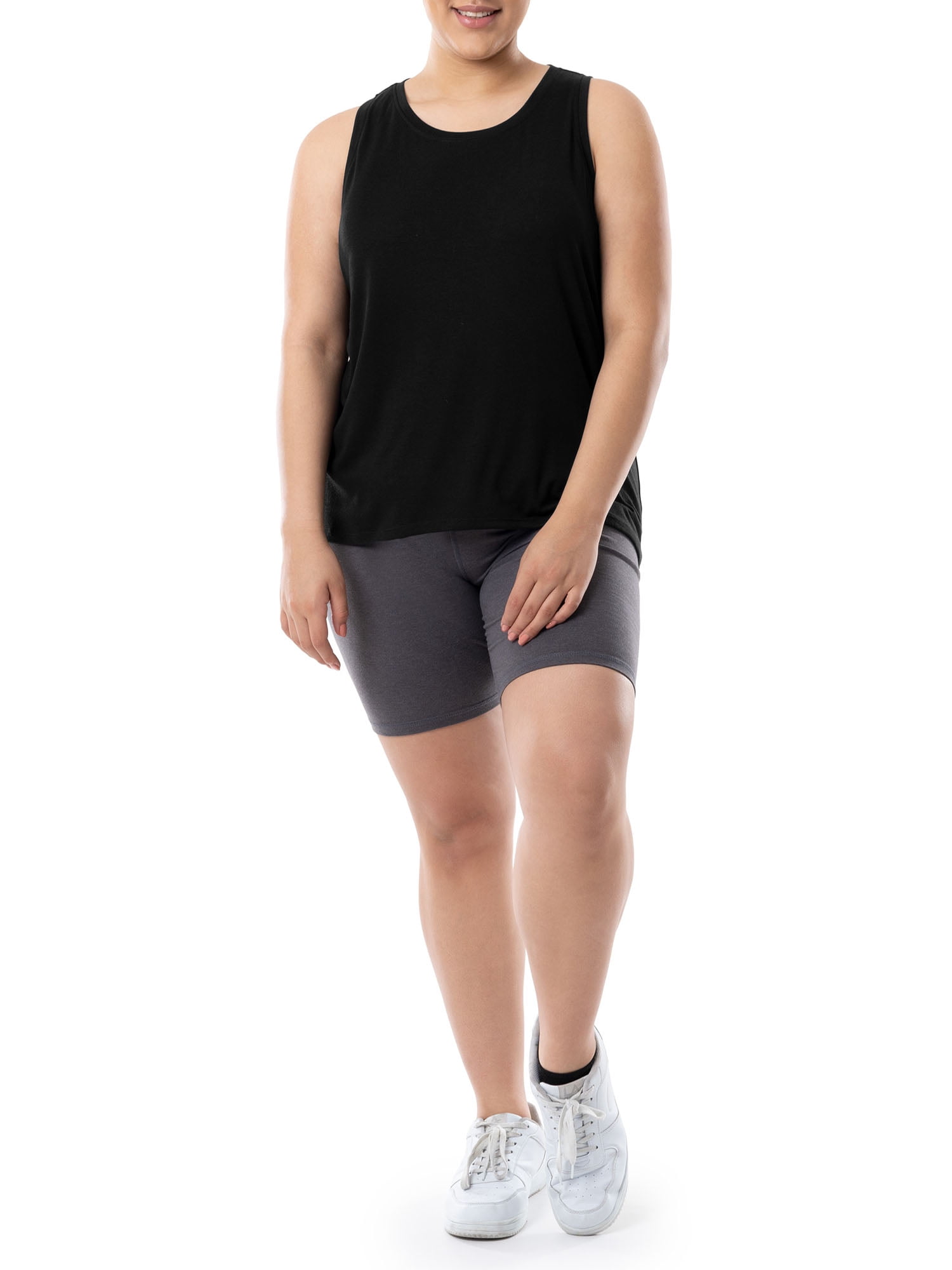 Athletic Works Women's Plus Graphic Tank Bundle, 2-pack