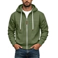 thumbnail image 6 of Fanshiluo Men's Full Zip Long Sleeve Hoodie, Casual Hooded Sweatshirt with Drawstring,Size S-3XL, 6 of 6