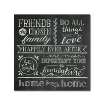 Trademark Fine Art 'Inspiration Chalkboard IV' Canvas Art by Mary Urban