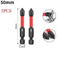 thumbnail image 4 of 6Pcs 25-150Mm Non-Slip Drill Bits Ph2 Magnetic Batch Head Cross Screwdriver Drill Bits For Electric Screwdrivers 2Pcs 50Mm Fangkenuo, 4 of 6