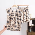 thumbnail image 3 of MEICHEN Lounge Set for Women Cotton Shorts Suit Large Size Loose Casual Home Clothes Pajamas Summer Essentials Fashion Sleepwear, 3 of 3