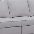 thumbnail image 5 of BenJara Reid 146 Inch Modular 5 Seater Sofa with Cupholders and Pillows, Light Gray, 5 of 9