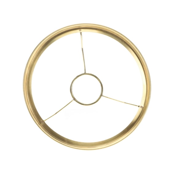 B&P Lamp 10" Fitter, Shade Ring Holder For No. 2 Queen Burners Polished & Lacquered Brass