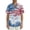 Dark Blue, variant on JULMCOMO 4th of July Hawaiian Shirt for Men Red White Blue Short Sleeve Trendy Button Down Shirts Independence Day Summer Clothing Navy L