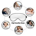 thumbnail image 7 of PAYOHTO Line Abstract Grey Pattern Soft Sleep Mask Comfort Pure Silk Eye Cover for Travel Office Camping, 7 of 7