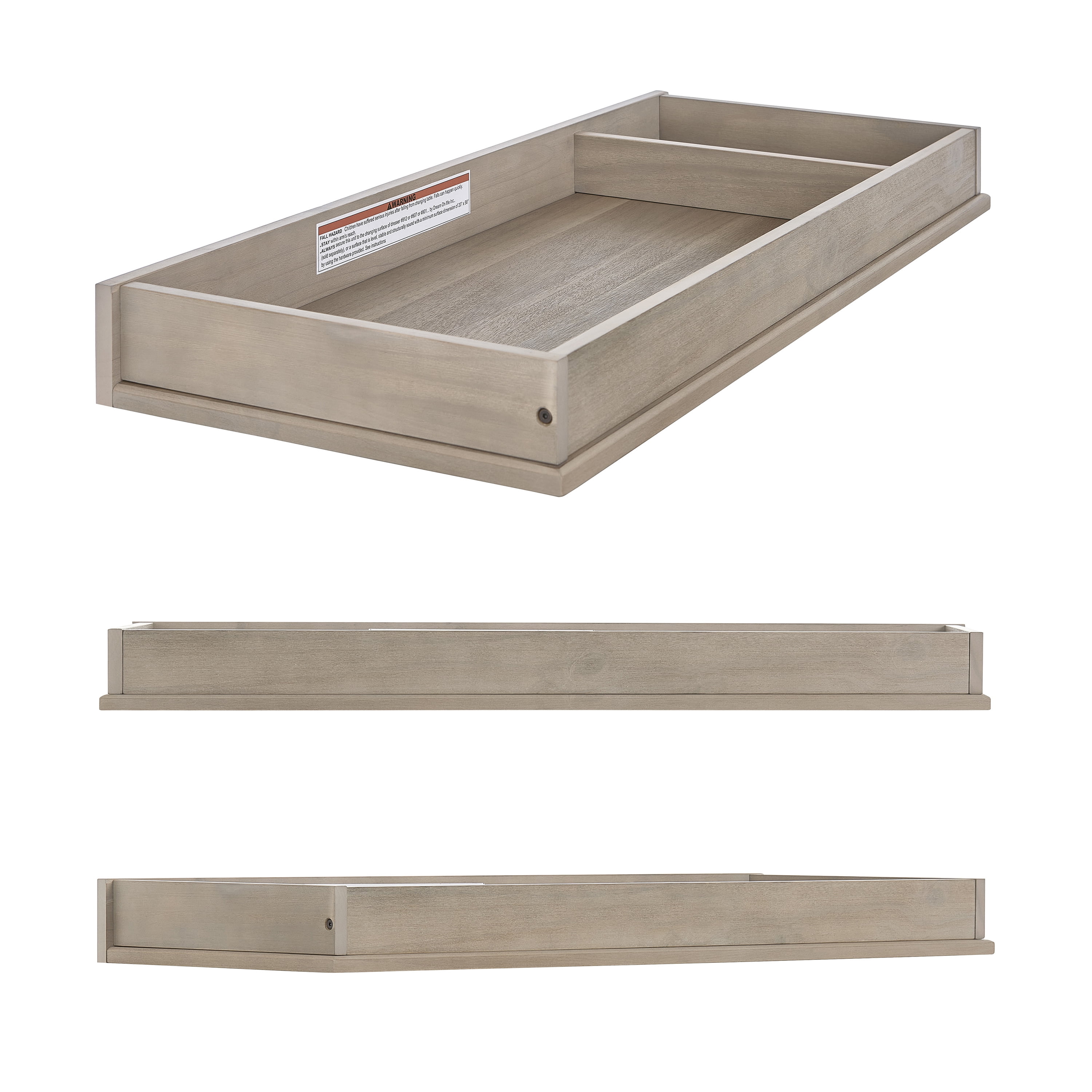Evolur I Modern Changing Tray I Lasting Quality, Brown Stone