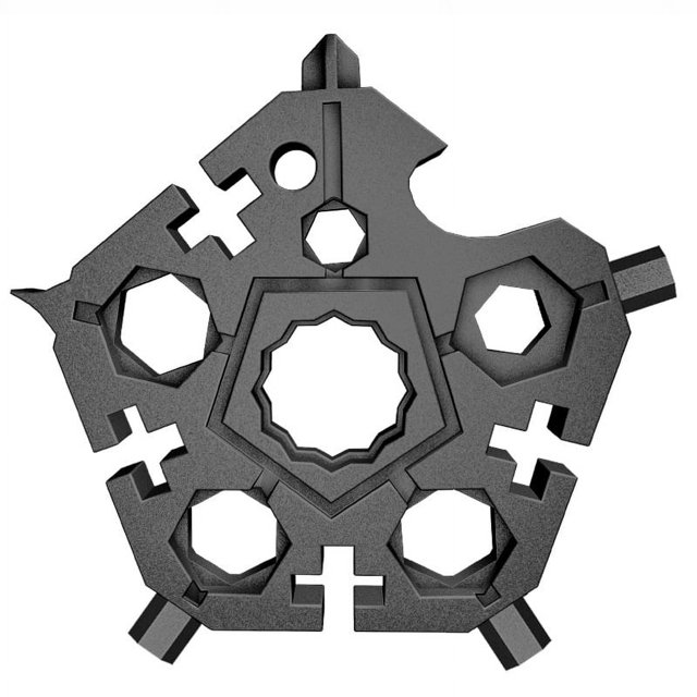 Black Snowflake Multiherramienta Regalos para Hombres 23 en 1 Multiherramienta Accesorios de Acero Inoxidable Regalo Ideal para Gadgets