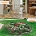 thumbnail image 5 of 45ft X 21in Animal Barrier Fence, 32 Panels No Dig Fence for Dogs Rabbit, Anti Digging Defense Barrier Garden Edging Border, Rustproof Metal Arched Decorative Garden Fencing for Outdoor, Yard, White, 5 of 14