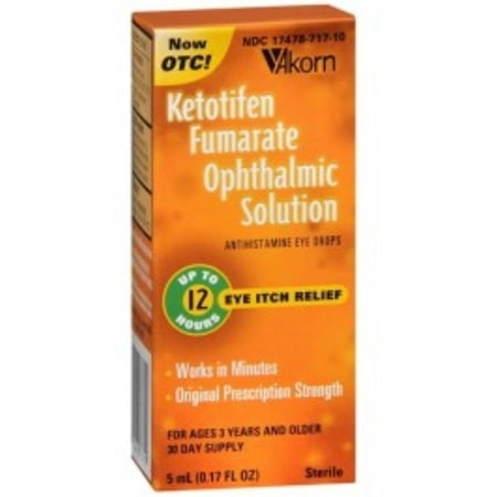 Artificial Tears Ophthalmic Solution - 2 Pack - Akorn Ketotifen Fumarate Ophthalmic Solution 0.17 oz