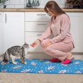 thumbnail image 3 of Pioneer Flower Floral Print Pattern Kitchen Rugs Sets Of 2, Anti Fatigue Non Slip Washable Floor Mats for Kitchen Sink Laundry, 17X30 Inch + 17X47 Inch, 3 of 6