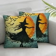 thumbnail image 3 of nygtbtfer Throw Pillow Covers, Decorative Pillow Covers, Set of 2 Throw Pillow Cases, Halloween Witch Pumpkin Bat, Pillow Covers Decorative, Pillow Cover White, 3 of 7