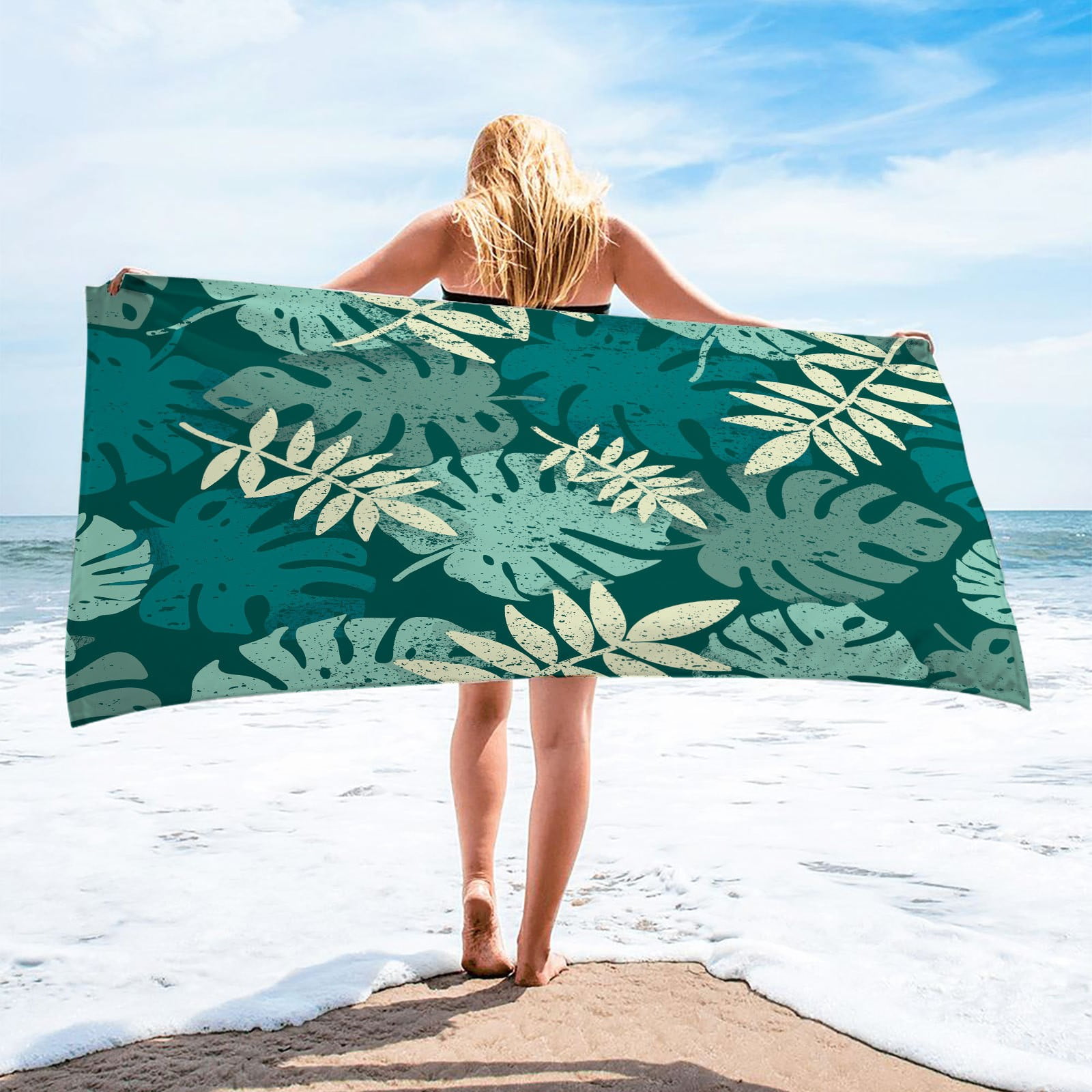 Suncoda Beach Towel Microfiber Beach Towel Super Lightweight Colorful