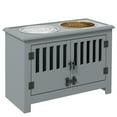 thumbnail image 1 of PawHut Bols Surélevés pour Chiens avec 2 Bols en Acier Inoxydable, Rangement, pour Chiens TG, Gris, 1 of 10