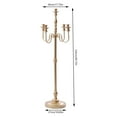 thumbnail image 2 of 50" 5 Arm Antique Candelabra Floor Candle Stand Wedding Table Centerpieces Gold for Birthdays, Weddings, 2 of 21