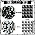 thumbnail image 4 of Buryeah Bow Knit Throw Blanket, 50 x 60 Inch Black and White Preppy Cute Reversible Knitted Throw Blanket, Coquette Cozy Soft Lightweight Plush Gift for Couch Sofa Bed Travel, 4 of 8