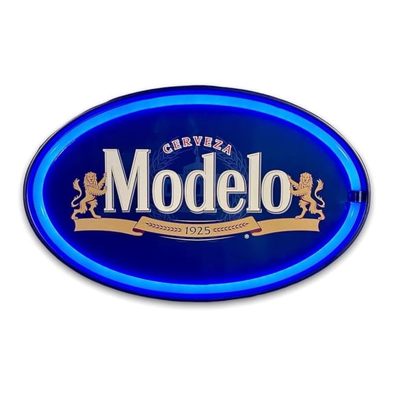 Modelo Cerveza 1925 Vintage Inspired LED Neon Sign Wall Décor for the Home, Game Room, Bar, or Man Cave (16.25" x 10.25")